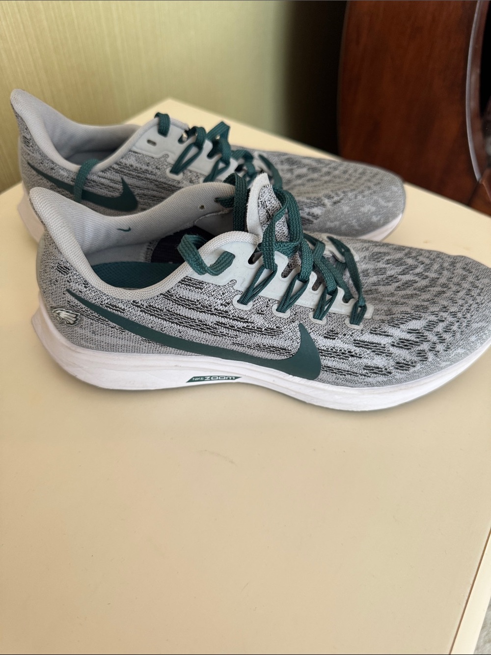Nike Women's Grey and Teal Running Shoes